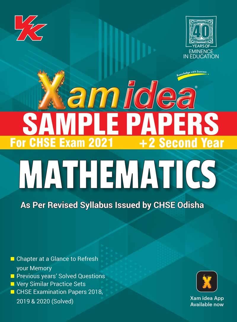 Xam Idea Sample Paper Mathematics Class 12 Chse (Odisha Board) (202021) Examination