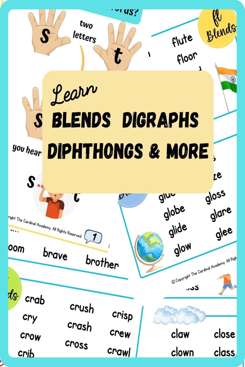 Learn Blends Digraphs Diphthongs & More : Consonants and Vowel Digraphs Learning Letter Sounds English Phonics For Kids Phonics 