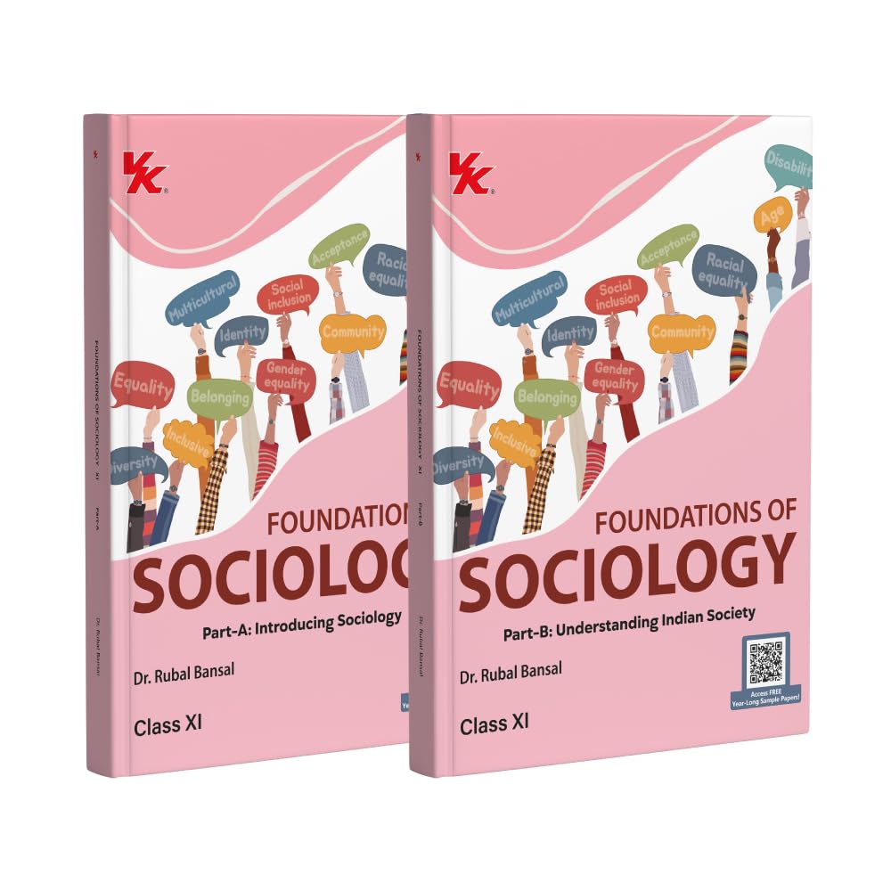 CBSE Class 11 Sociology Book Set (Parts A & B) | Dr. Rubal Bansal | Foundations of Sociology | 202627 Edition
