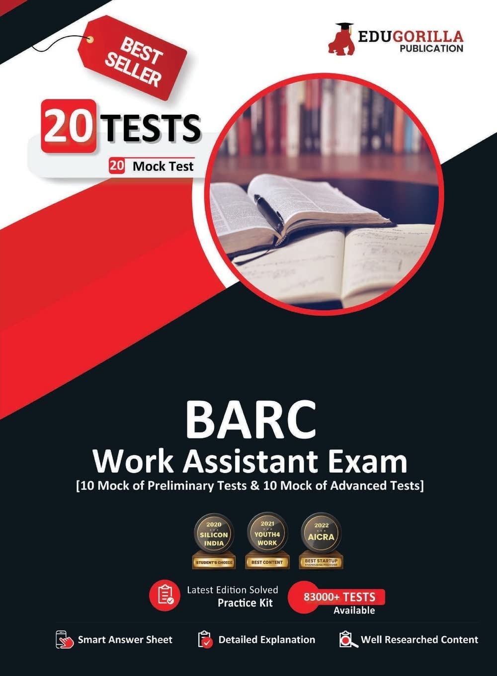 BARC Work Assistant Recruitment Exam (English Edition)  20 Solved Mock Tests (10 Preliminary Tests and 10 Advanced Tests) with 
