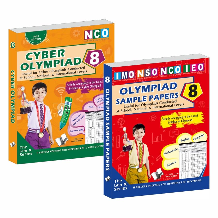 National Cyber Olympiad  Class 8 + Olympiad Sample Paper  Class 8 With OMR Sheets