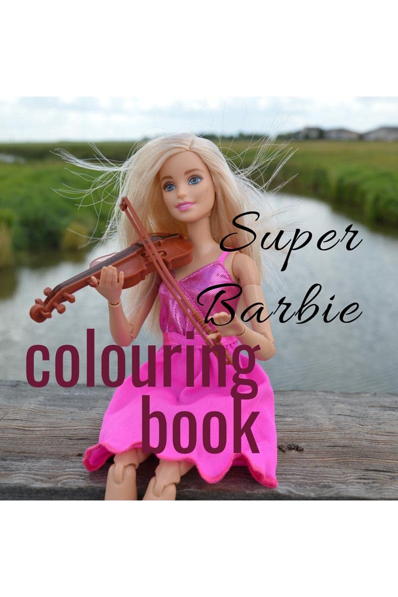 Super Barbie colouring book