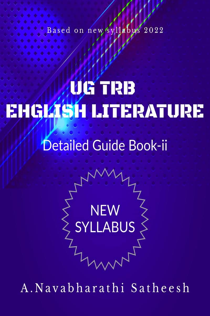 UG TRB English Literature Detailed guideii