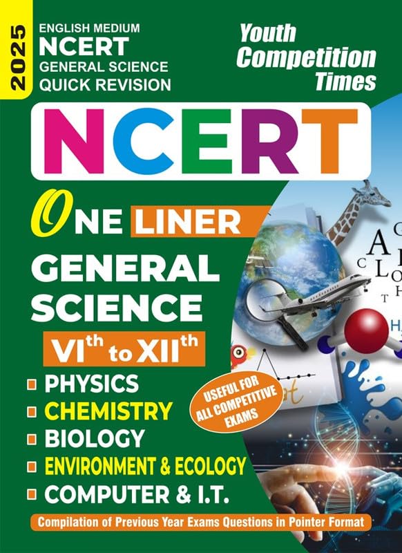 English Medium NCERT General Science Quick Revision One Liner VIXII 2025