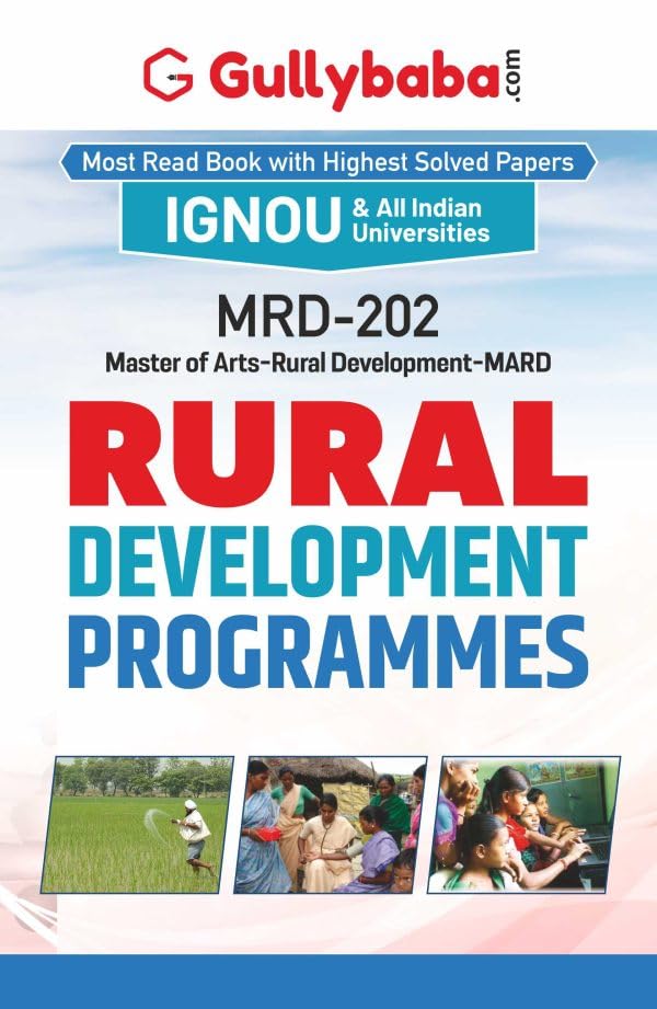 Gullybaba IGNOU CRD (Revised) 1st Sem MRD202 Rural Development Programmes in English