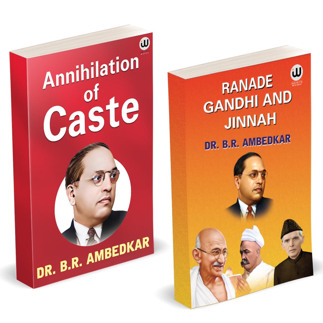 Annihilation Of Caste | Ranade, Gandhi And Jinnah | Dr. Br Ambedkar Books | English Paperback Combo Set | The Original Edition |