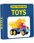 Toys Board Book For Babies & Toddlers (02 Years) | Learn Toy Names With Colourful Pictures, Glittering Cover, Rounded Corners &