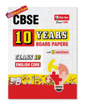 Shivdas CBSE Previous 10 Years Unsolved Board Papers for Class 12 English Core 2024 Board Exam