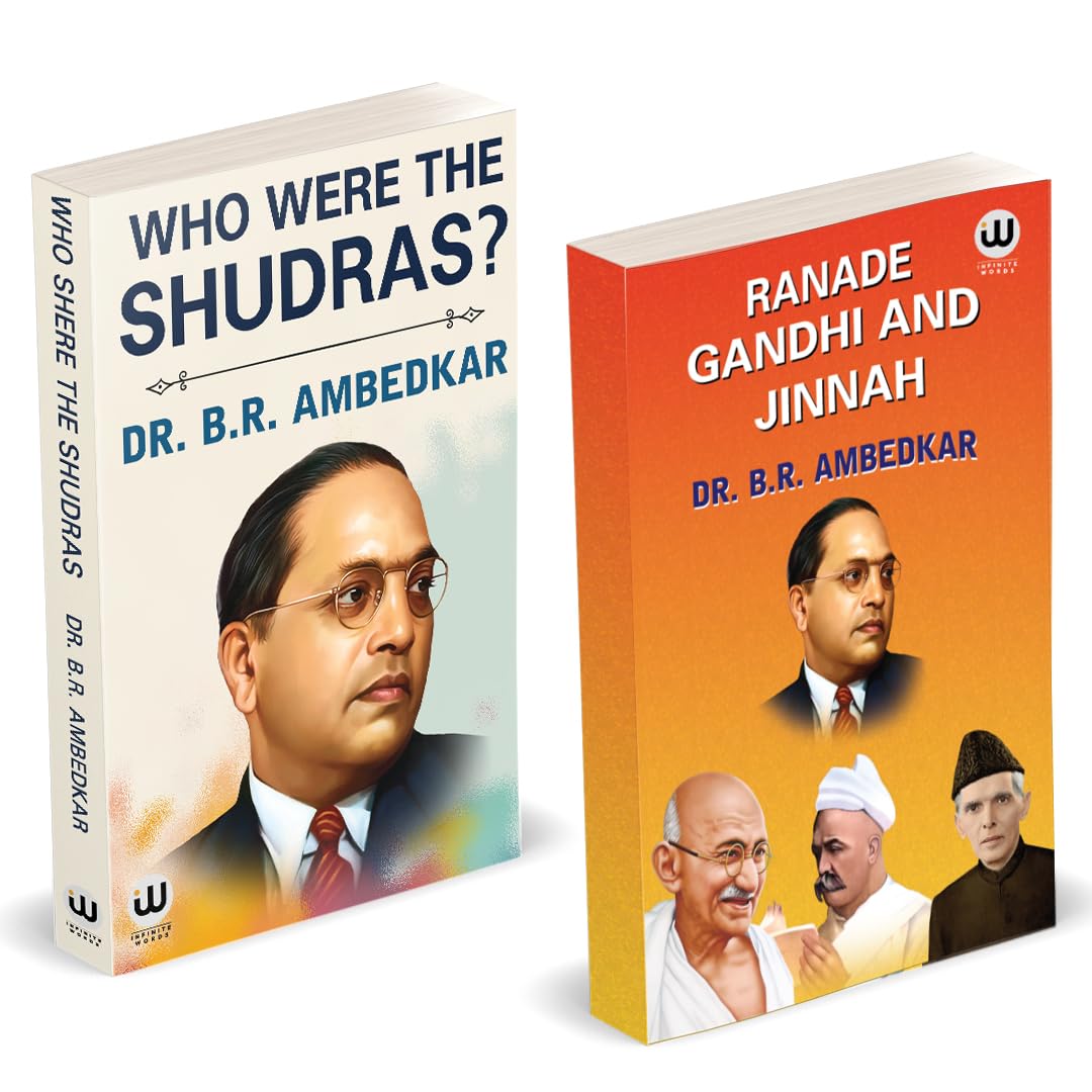 Who Were The Shudras | Ranade, Gandhi And Jinnah | Dr. Br Ambedkar Books | English Paperback Combo Set | The Original Edition | 
