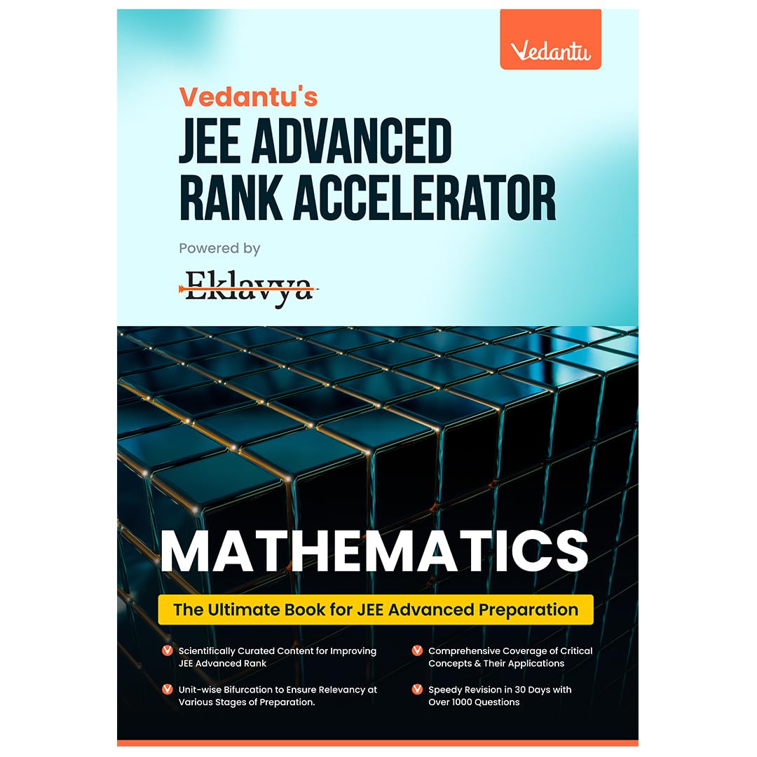 Vedantus JEE Advanced Rank Accelerator Mathematics Book For Class 11 & 12 | Complete Mathematics Preparation Guide | 1000 Plus Q