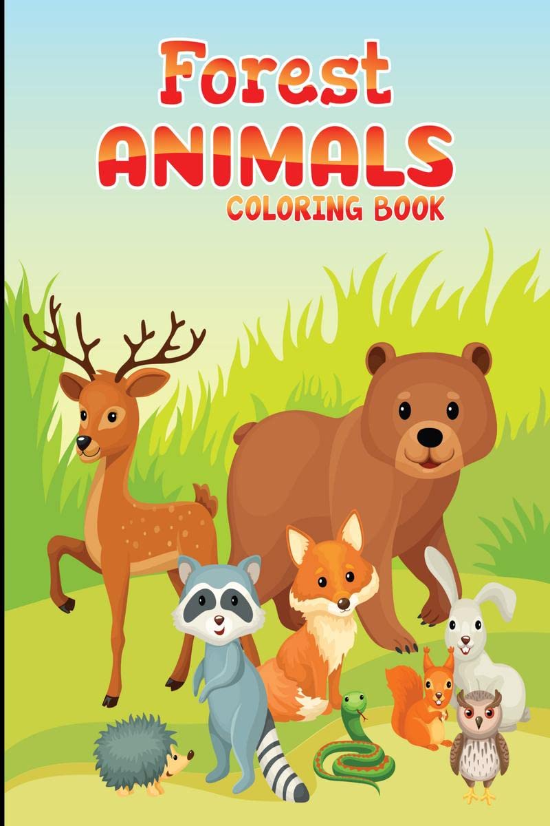 Forest Animals : Coloring Book