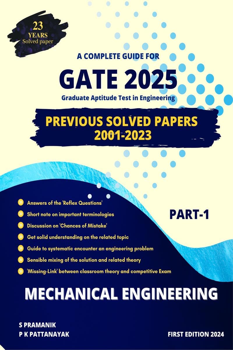 GATE 2025 MECHANICAL ENGINEERING PART 1 : GATE 2025 MECHANICAL