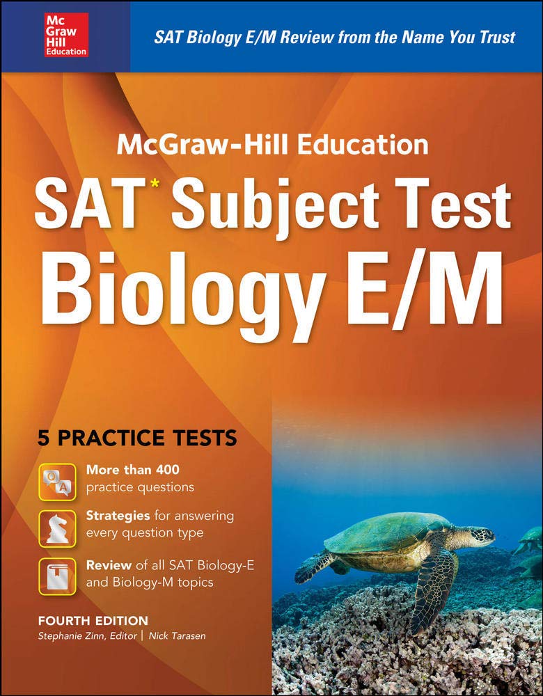 McGrawHill Education SAT Subject Test Biology E/M 4th Ed.