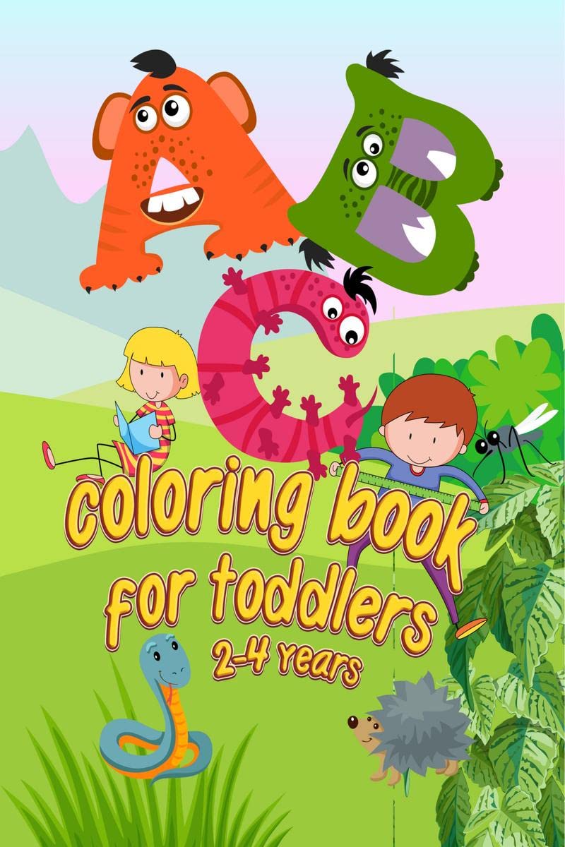 ABC coloring book for toddlers 24 years : Fun Coloring Book for Toddlers & Kids Ages 2, 3, 4 & 5  Activity Book Teaches ABC, L