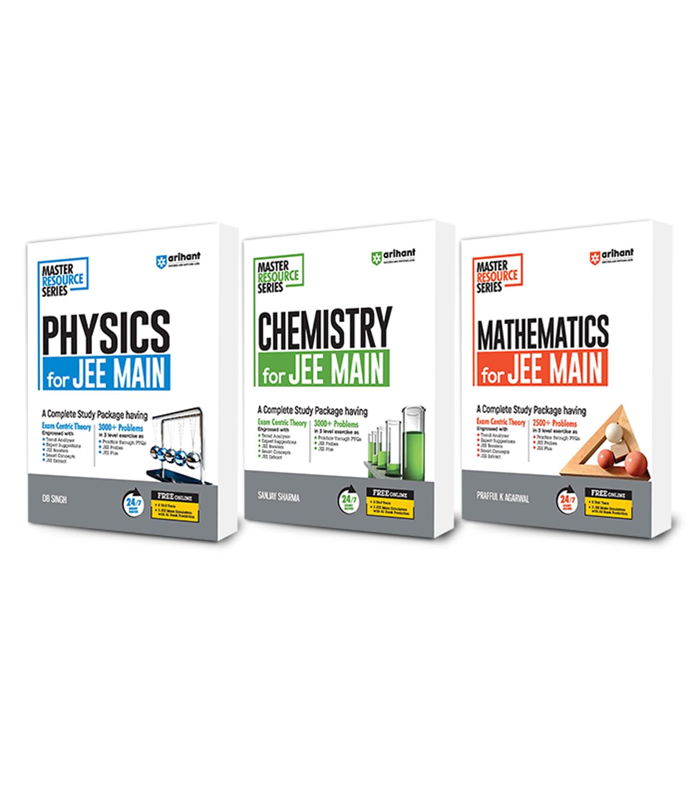 (Old Edition) Arihant Master Resource Series for JEE Main Physics, Chemistry and Mathematics