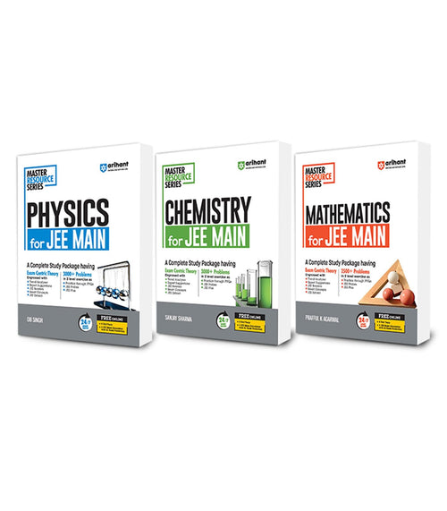 (Old Edition) Arihant Master Resource Series for JEE Main Physics, Chemistry and Mathematics