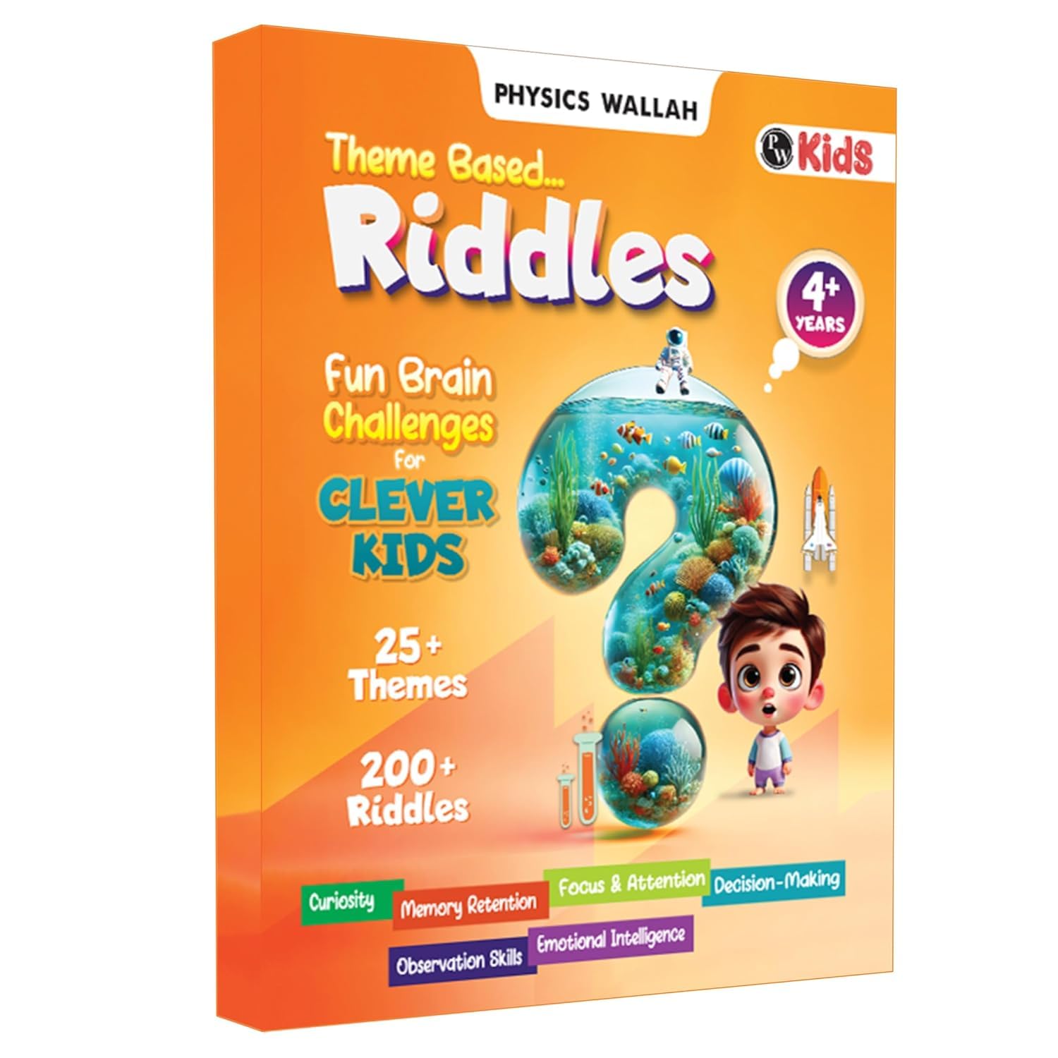200+ Theme Based Riddle Book For Kids, Fun Learning & Interactive Brain Teasing Activity Book For 56 Years, Birthday Gift For C