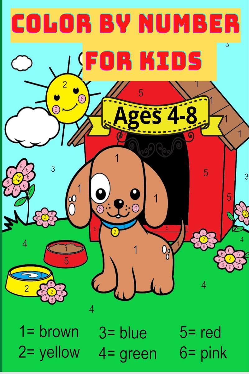 Color By Number For Kids Ages 48 : Activity Book With Animals 59 Beautiful Design| Great Gift For Boys And Girls.