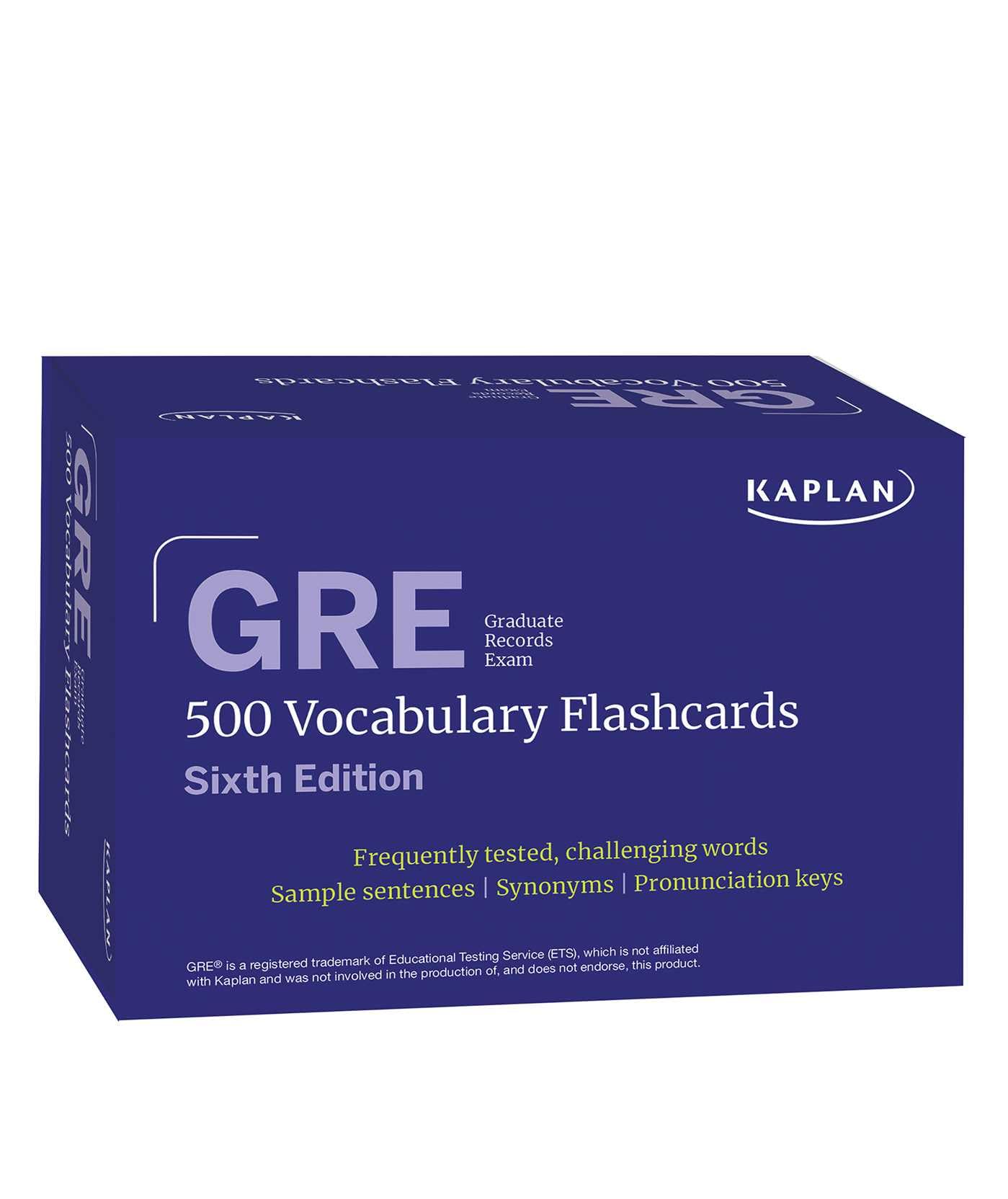 GRE Vocabulary Flashcards, Sixth Edition + Online Access to Review Your Cards, a Practice Test, and Video Tutorials (Kaplan Test