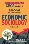 Gullybaba IGNOU BASOH 4th Sem BSOC108 Economic Sociology in English  Latest Edition IGNOU Help Book with Solved Previous Year