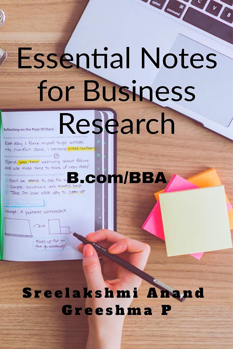 Essential Notes For Business Research : B.Com/Bba