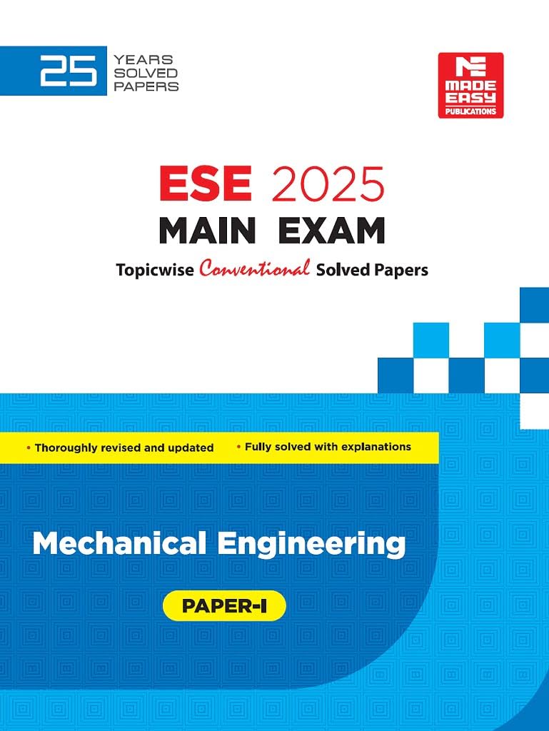 Ese 2025 Mains Examination Mechanical Engineering Conventional Paper I
