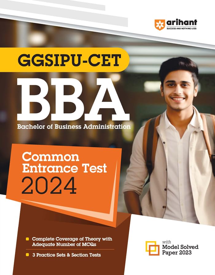 Arihant GGSIPU CET BBA Entrance Exam Guide 2024 | Bachelor of Business Administration | Common Entrance Test | Complete Theory w
