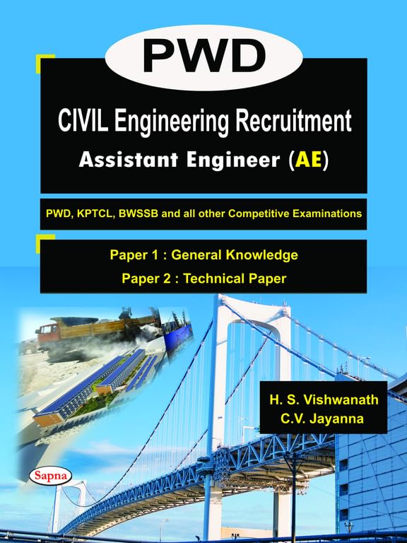 PWD CIVIL ENGINEERING RECRUITMENT ASSISTANT ENGINEER PAPER 1 GENERAL KNOWLEDGE PAPER 2 TECHNICAL