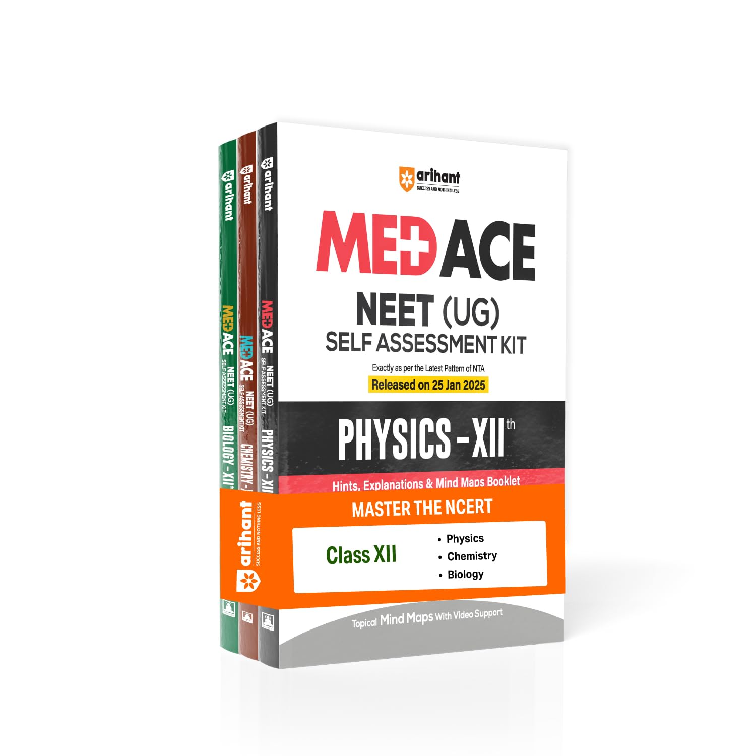 Arihant MED ACE NEET (UG) Self Assessment Kit Physics ,Chemistry, Biology for Class 11th with Complete Hybrid LMS, Mindmaps, Top