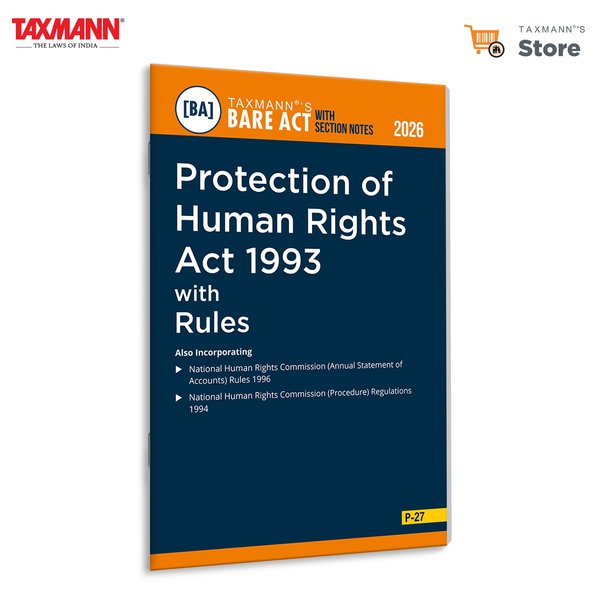 Taxmanns Protection of Human Rights Act 1993 with Rules [Bare Act with Section Notes]  Featuring Sectionwise Notes | Landmar