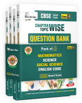 Shivdas CBSE Class 10 Pack of 4 Mathematics Standard Science Social Science English Language and Literature Chapterwise Solved Q