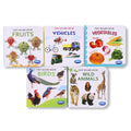 Navneet Tiny Board Book Library Best Picture Board Books For Tiny Tots: 5 Books Birds, Wild Animals, Fruits, Vegetables, Vehic