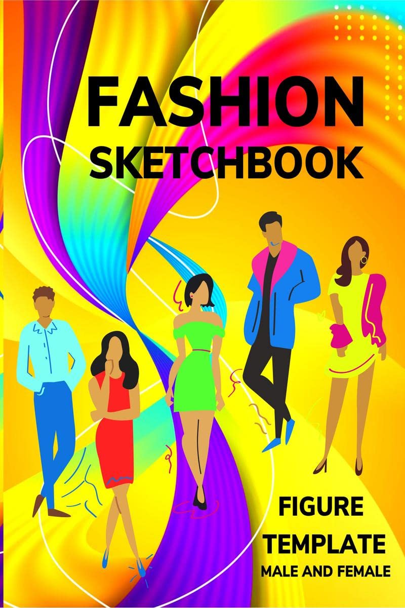 Fashion Sketchbook Figure Template Male and Female : 480 Large Male And Female Figure Template for quickly Sketching Your Fashio
