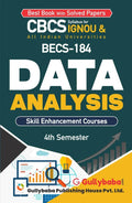 Gullybaba IGNOU CBCS BSCG 4th Sem BECS184 Data Analysis in English  Latest Edition IGNOU Help Book with Solved Previous Year