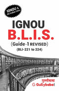 Gullybaba IGNOU BLIS Sem BLIS(221222223224) IGNOU BLIS Guide1 (BLI221 to 224) in English  Latest Edition IGNOU Help Book 