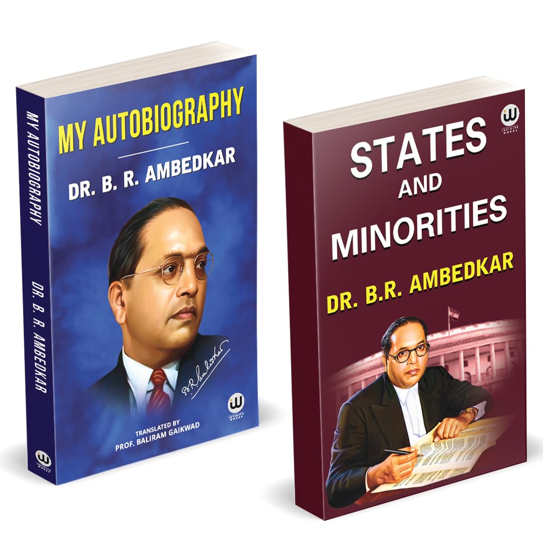 My Autobiography | States and Minorities | Dr. BR Ambedkar Books | English Paperback Combo Set | The Original Edition | Caste In
