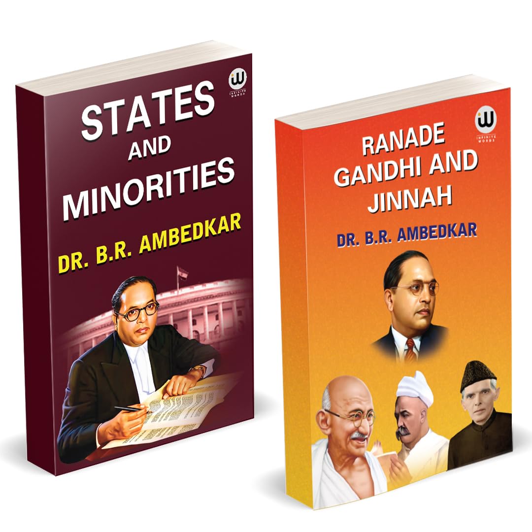States And Minorities | Ranade, Gandhi And Jinnah | Dr. Br Ambedkar Books | English Paperback Combo Set | The Original Edition |