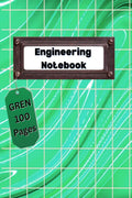 Engineering Notebook Green : Professional Engineer Notebook | Graph Composition Paper Notebook | 100 Pages  8.5x11  Grid For