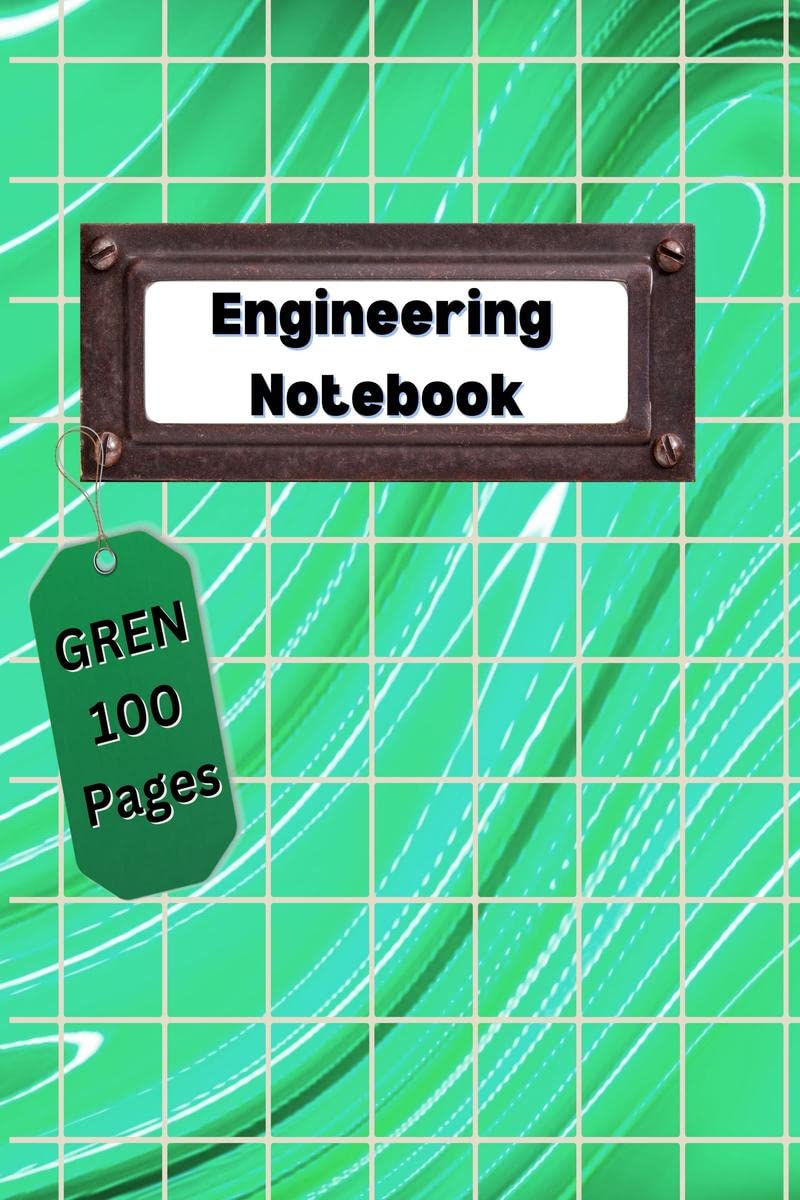 Engineering Notebook Green : Professional Engineer Notebook | Graph Composition Paper Notebook | 100 Pages  8.5x11  Grid For