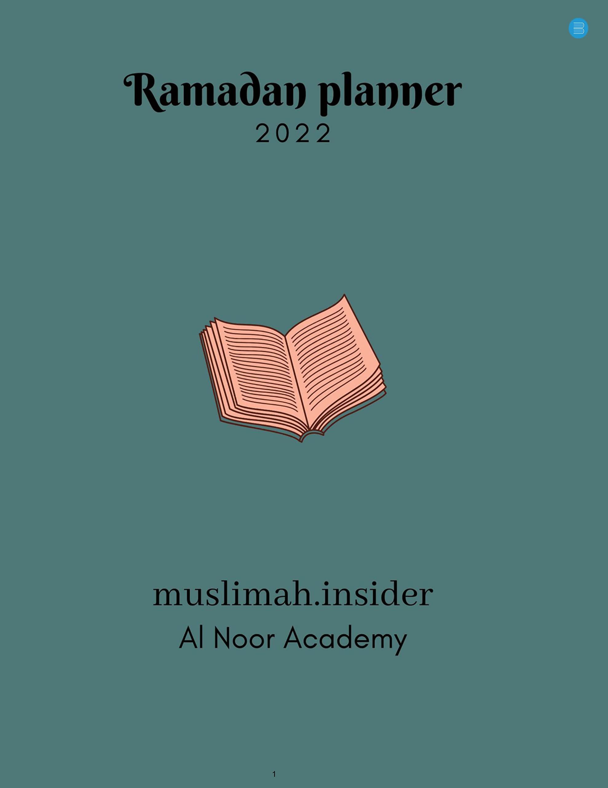 Ramadan Planner 2022