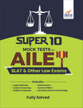 Super 10 Mock Tests For Ailet, Slat & Other Law Admission Tests