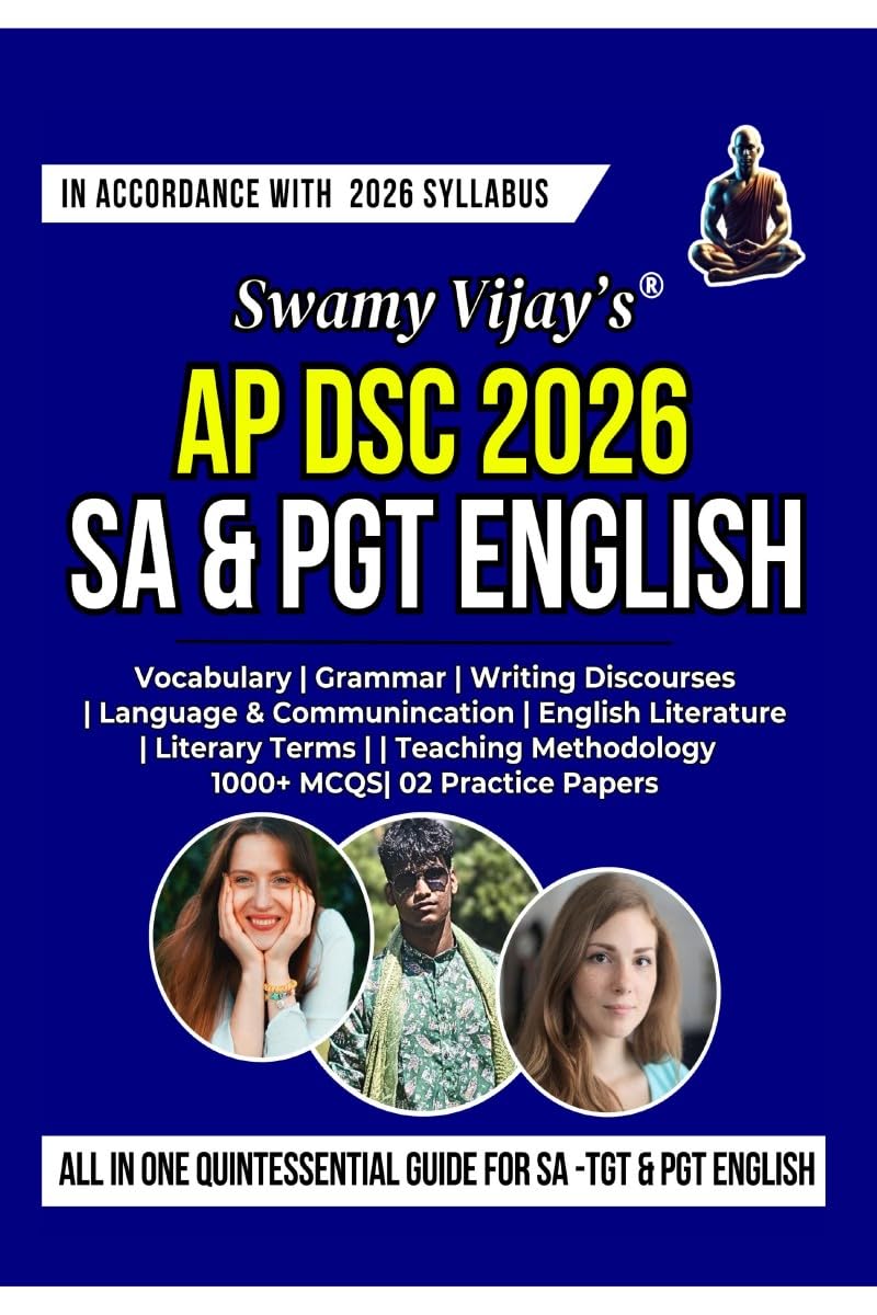 AP DSC 2026 SA AND PGT ENGLISH: ALL IN ONE QUINTESSENTIAL GUIDE FOR SA TGT & PGT ENGLISH