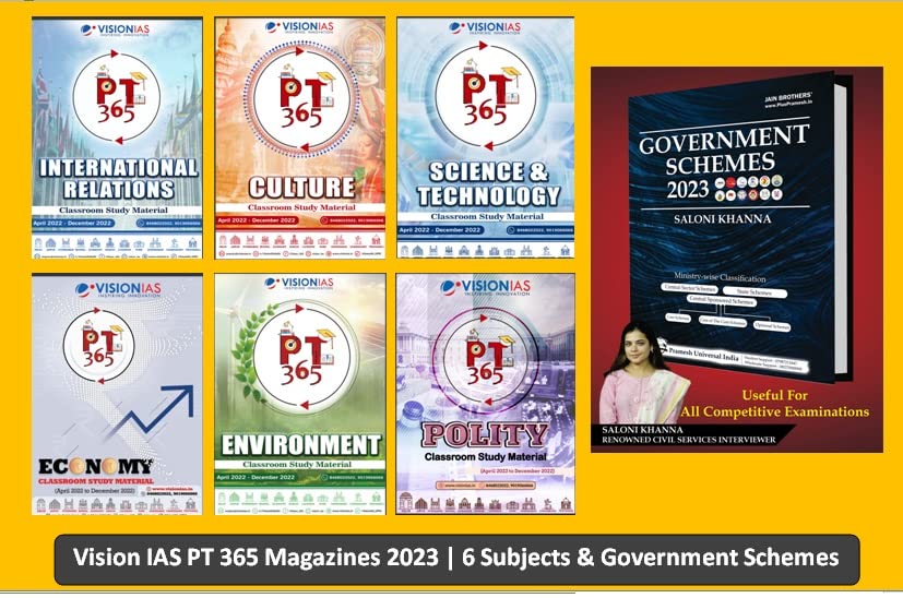 Vision IAS PT 365 UPSC 2023 | All Subjects & Government Schemes by Saloni Khanna
