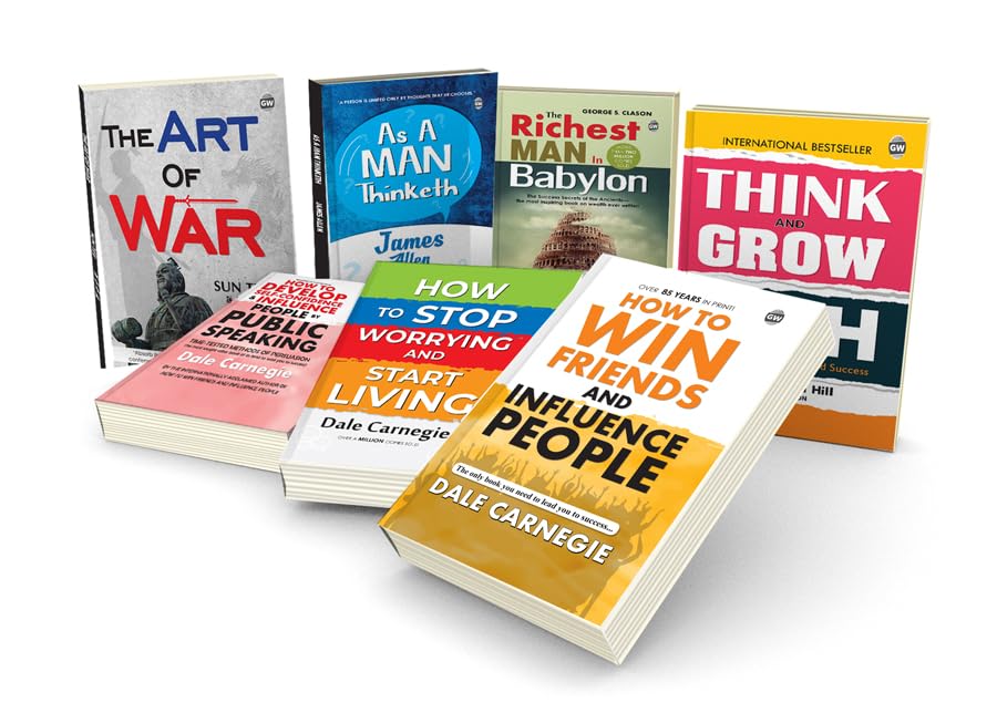Think & Grow Rich, The Art of War, How to Win Friends & More Timeless Classics Novel  Educational learning Book, The Ultimate 7