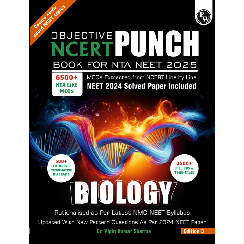 PW Objective NCERT Punch Biology for Competitive Exams (NEET and CUET) | Includes A&R and Statement Type Questions Edition 2024