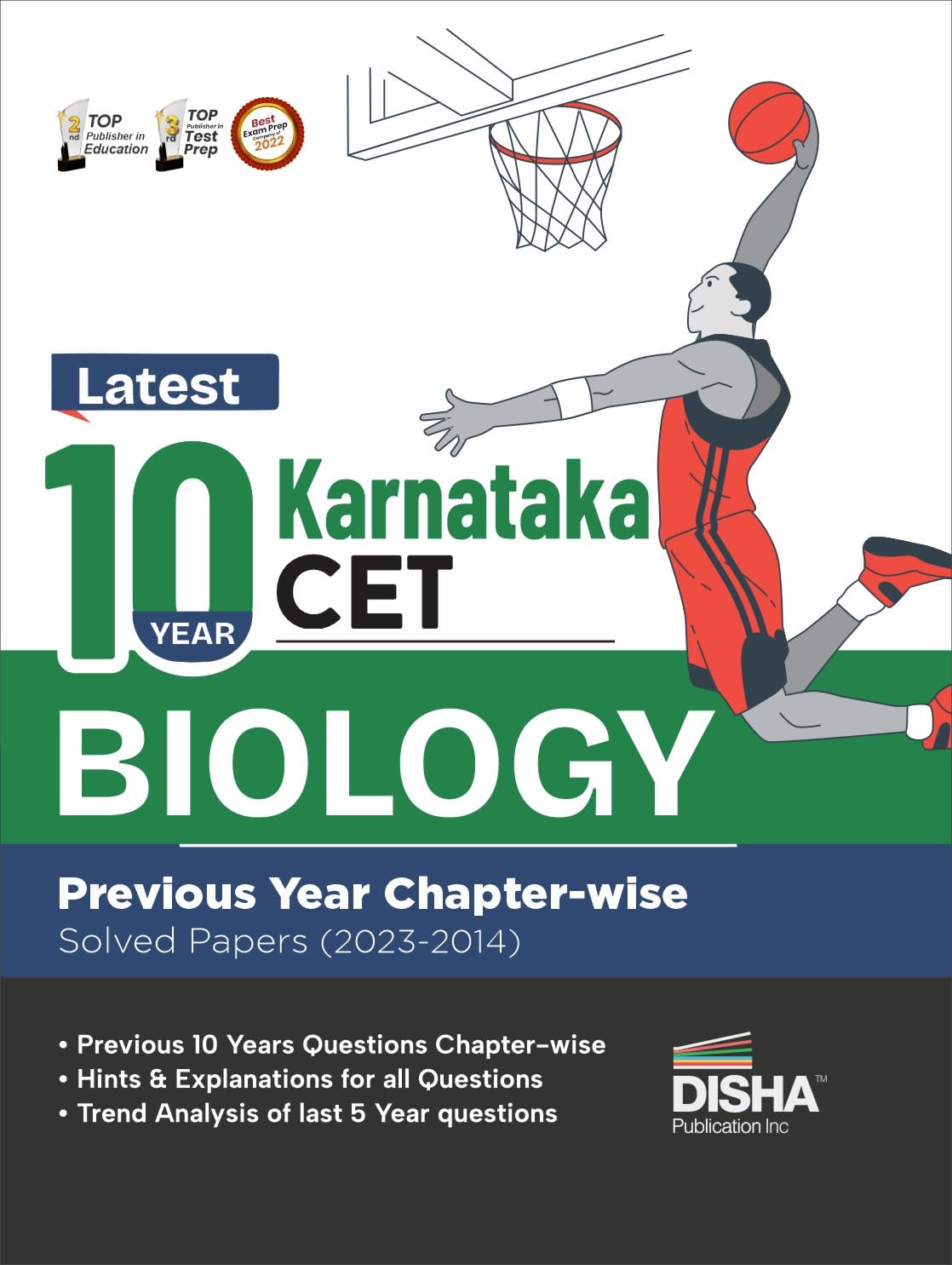 Latest 10 Year Karnataka Cet Biology Previous Year ChapterWise Solved Papers (2023  2014) | Kcet Pyqs Question Bank | For 2024