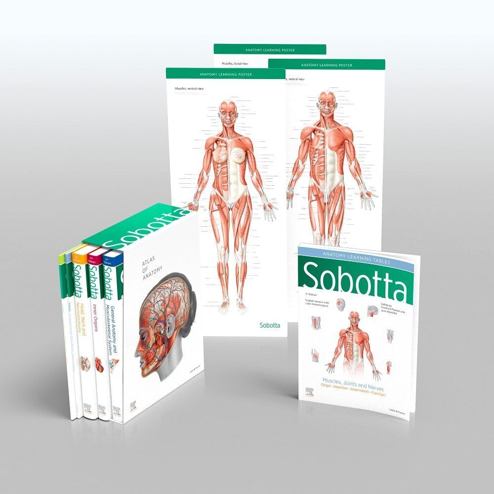 SOBOTTA ATLAS OF ANATOMY PACKAGE 17ED (PB 2023): General Anatomy and Musculoskeletal System / Internal Organs / Head, Neck and N