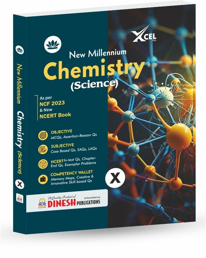 DINESH New Millennium Chemistry Book for Class 10 (20252026 Session) | Complete CBSE Syllabus with NCERT Solutions and Exemplar
