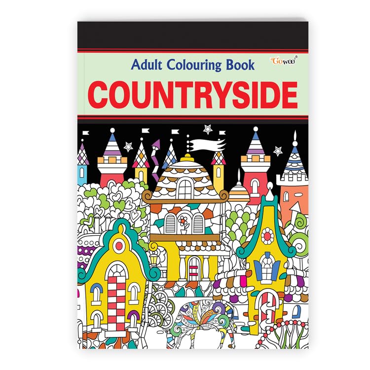 Countryside  Adult Colouring Book : Relaxing Art Coloring Book, Mindful coloring pages, Creative coloring book for stress relie