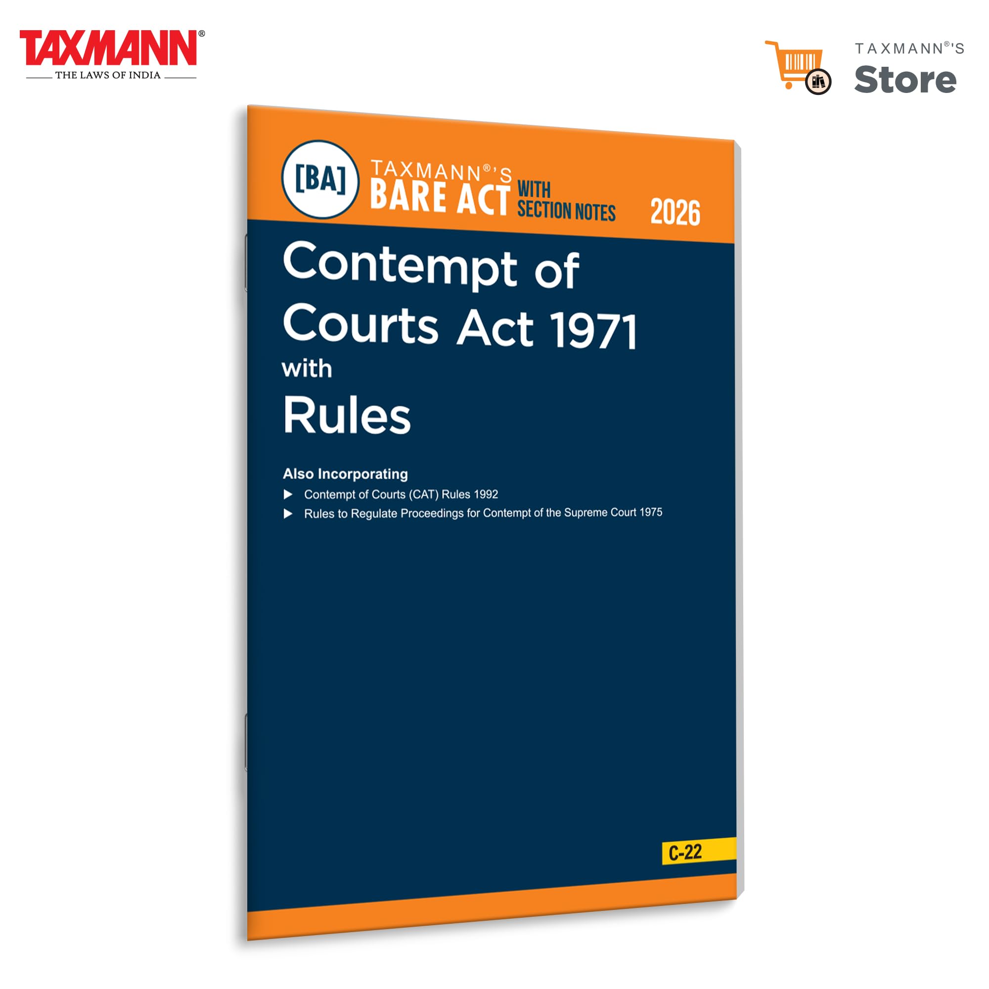 Taxmanns Contempt of Courts Act 1971 with Rules [Bare Act with Section Notes]  Comprehensive | Authoritative ResourceFeaturi